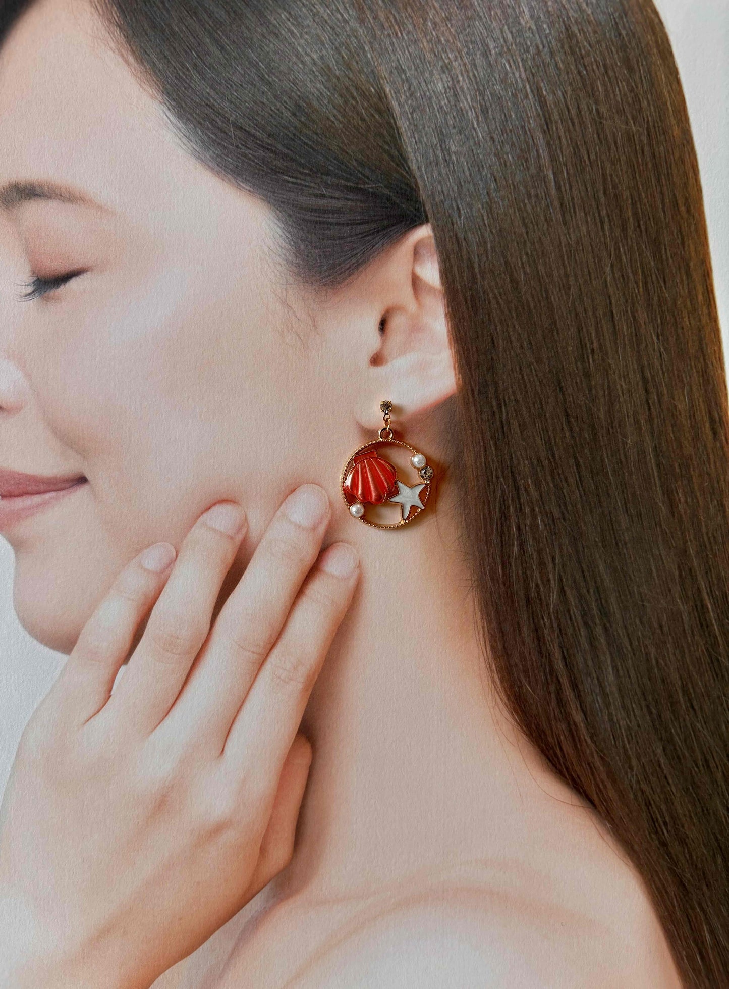貝殻ピアス
